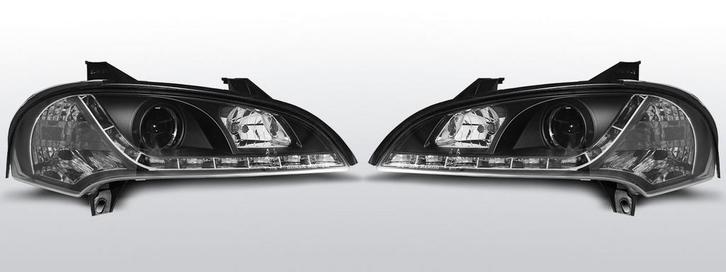 Koplampen LED DRL | Opel Tigra 1995-2003 | zwart, Auto-onderdelen, Verlichting, Nieuw, Opel, Verzenden