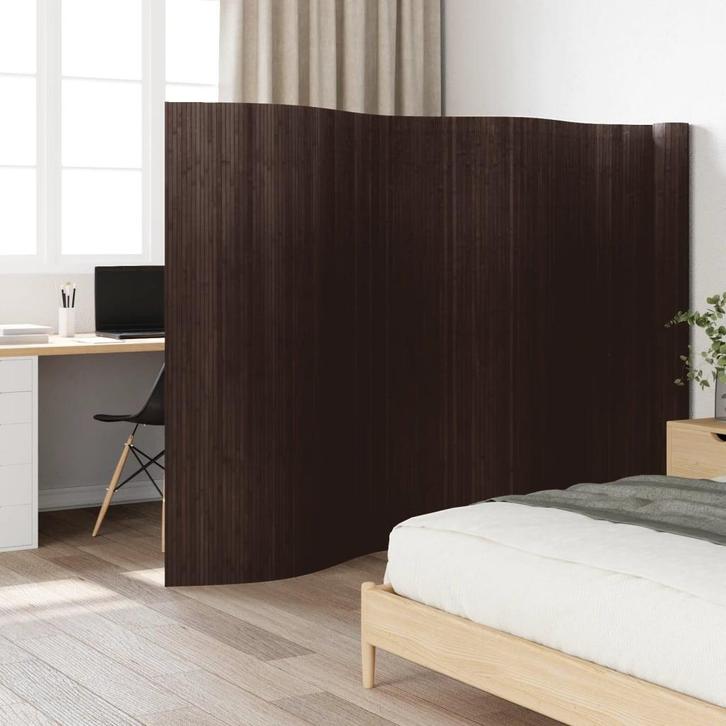 vidaXL Kamerscherm 165x800 cm bamboe donkerbruin, Huis en Inrichting, Woonaccessoires | Overige, Nieuw, Verzenden
