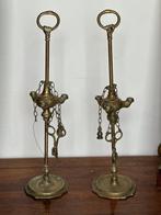 Lampe de table (2) - Laiton doré - Lampe florentine, Antiek en Kunst