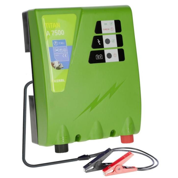 Titan a 7500 schrikdraadapparaat - geschikt voor 12v, Animaux & Accessoires, Box & Pâturages