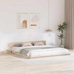vidaXL Bedframe Bruin 200 x 200 cm Hout, Huis en Inrichting, Verzenden, Nieuw