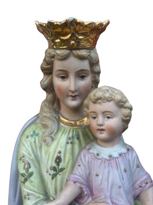 Beeld - Maria met Kind - 43 cm - Antiek - Porselein - Early, Antiek en Kunst, Antiek | Boeken en Manuscripten