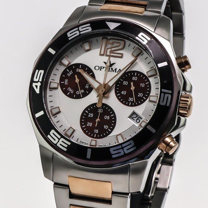 Optima - Swiss Chronograph - OSC451-SR-1 - Zonder, Handtassen en Accessoires, Horloges | Heren