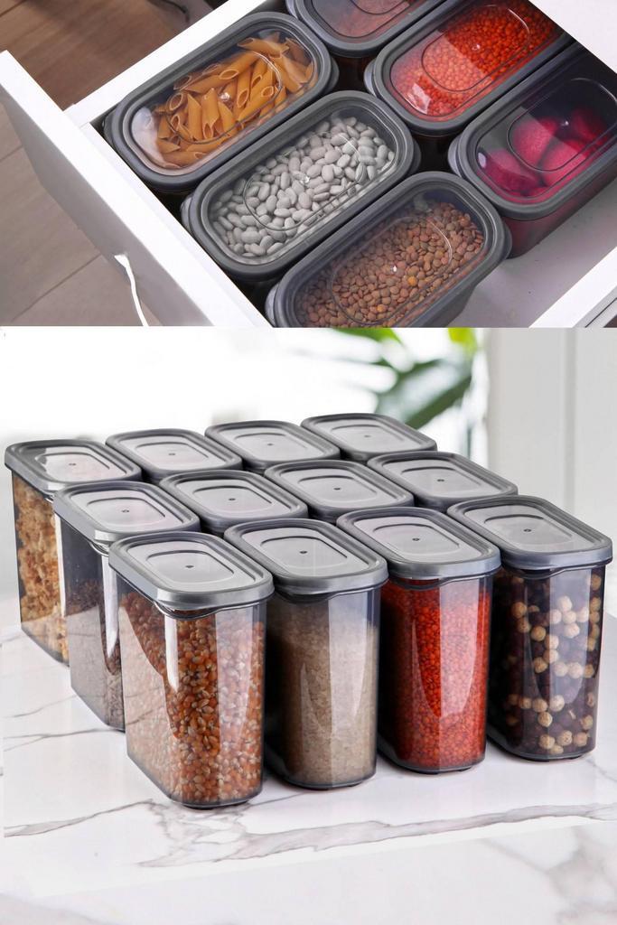 Set van 12 opbergbakjes Candice | Heritage, Huis en Inrichting, Keuken | Tupperware, Nieuw, Verzenden