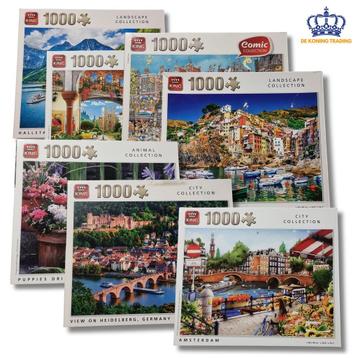 Partij 7x King Puzzels | Puzzel 1000 Stukjes | Legpuzzels beschikbaar voor biedingen