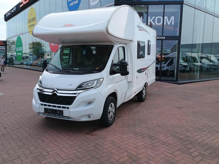 PLA Cruiser H 430 6p op Citroën met stapelbedden 79603, Caravans en Kamperen, Mobilhomes, Handgeschakeld, Treinzit, Diesel, tot en met 6