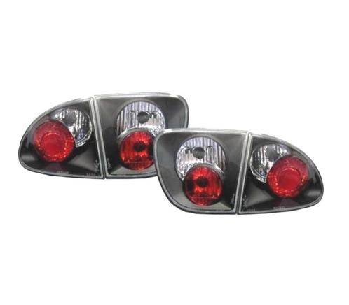 FEUX ARRIÈRE POUR SEAT LEON 1M STYLE LEXUS ROUGE NOIR CHROMÉ, Auto-onderdelen, Verlichting, Verzenden