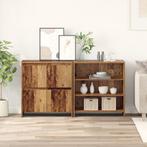 vidaXL Dressoirs 2 pcs Oud hout 70 x 41 x 75 cm Bewerkt hout, Huis en Inrichting, Kasten | Dressoirs, Verzenden, Nieuw