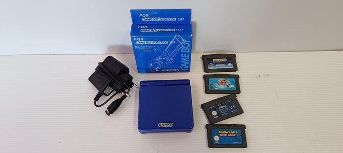 Nintendo - Gameboy Advance SP - Videogameconsole + games, Games en Spelcomputers, Spelcomputers | Overige Accessoires
