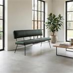 Leren eetkamerbank Solid - Toledo Verde (donkergroen) -, Huis en Inrichting, Stoelen, Ophalen of Verzenden, Nieuw, Overige kleuren