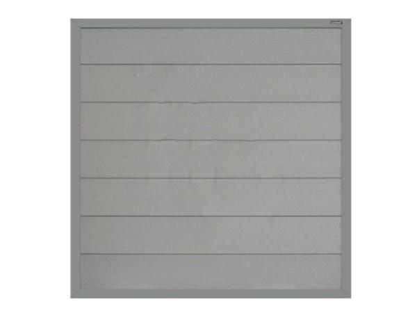 Veiling - 4x Composiet scherm met vast frame 180x180cm grijs, Tuin en Terras, Schuttingen, Nieuw
