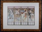 Alphonse Mucha (1860-1939) - The Seasons (one sheet), Antiek en Kunst