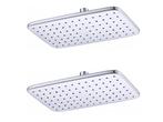Veiling - 2x Beaux hoofddouche rechthoekig 29x18cm Port chro, Doe-het-zelf en Bouw, Sanitair, Nieuw