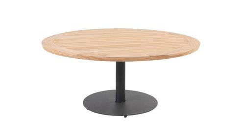 Taste by 4 Seasons Saba low dining tafel teak blad Ø 160 cm, Jardin & Terrasse, Ensembles de jardin