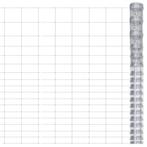 vidaXL Hek 50x1,25 m gegalvaniseerd staal zilverkleurig