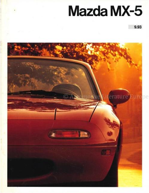 1993 MAZDA MX-5 MIATA BROCHURE DUITS, Boeken, Auto's | Folders en Tijdschriften, Ophalen of Verzenden