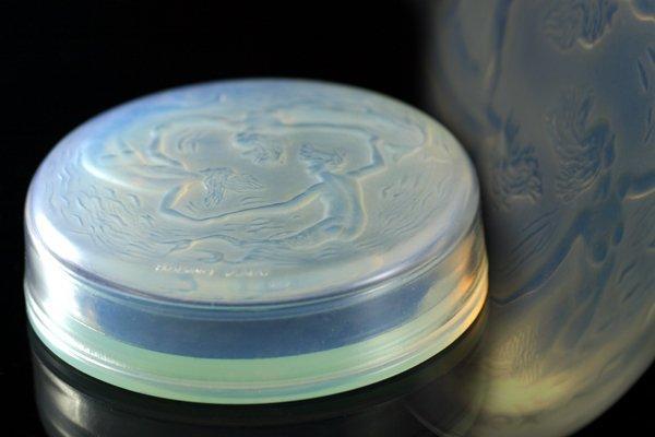 Sabino, Paris - Sabino - Schaal - Opaline glas - Poederdoos, Antiek en Kunst, Kunst | Designobjecten