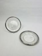 R D - Dessous de bouteille (2) - ruban croisé - Argent 950 -