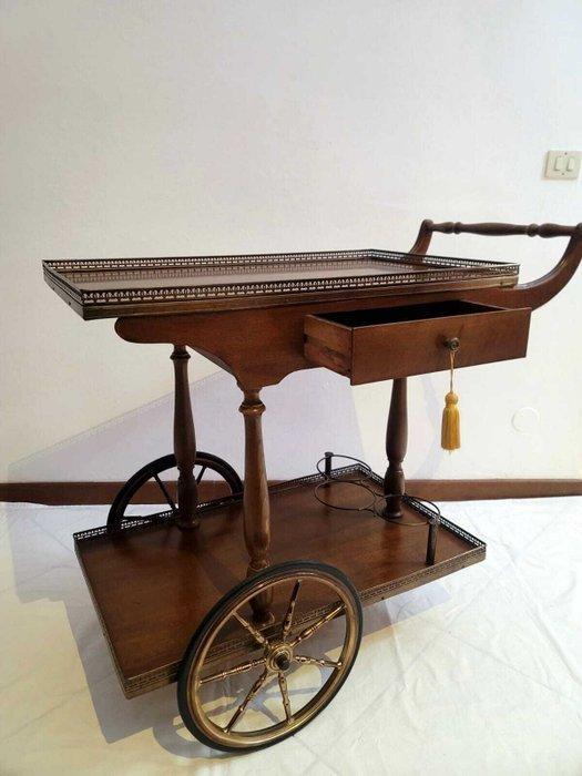 Serveerwagen - Hout - Barwagen, Antiek en Kunst, Curiosa en Brocante