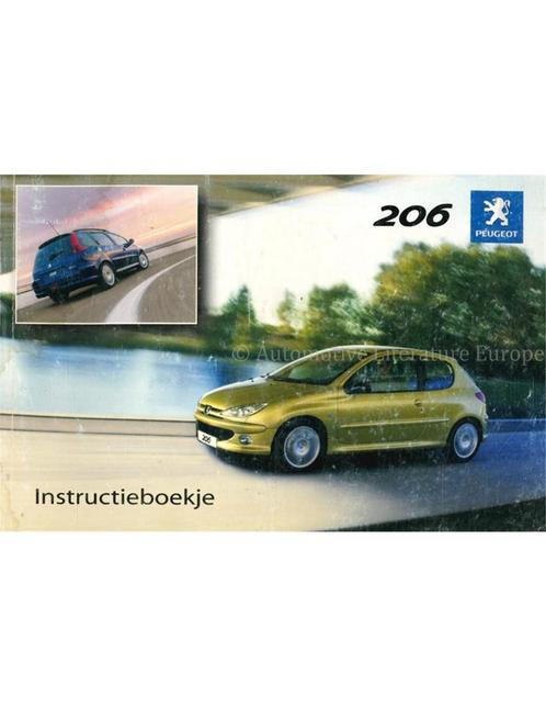 2005 PEUGEOT 206 INSTRUCTIEBOEKJE NEDERLANDS, Auto diversen, Handleidingen en Instructieboekjes
