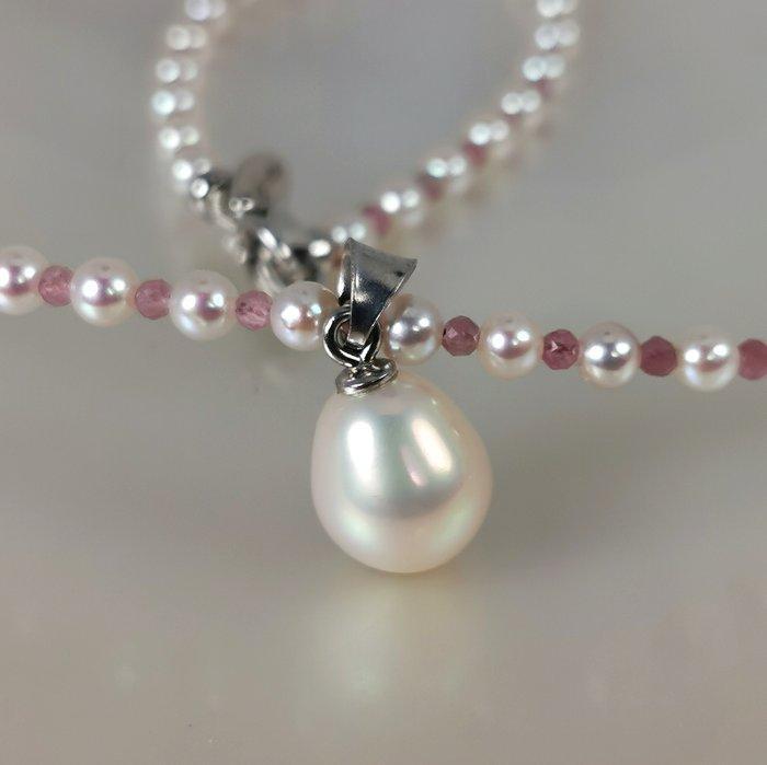 Zonder minimumprijs - Halsketting Zilver Parel - Parel -, Bijoux, Sacs & Beauté, Colliers