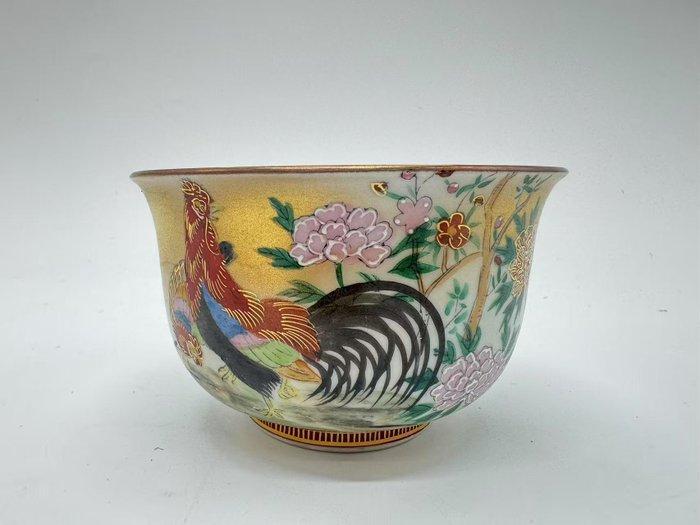 - Fles (8) - Kutani Ryuzan rood- en goudgeschilderd, Antiek en Kunst, Antiek | Overige Antiek