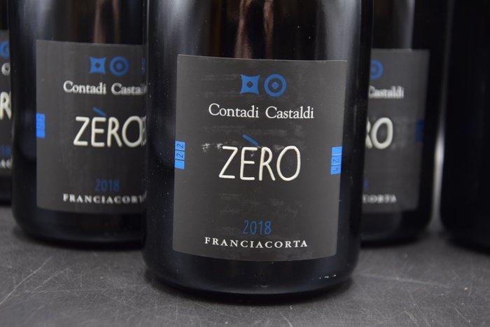 2018 Contadi Castaldi, Zero - Franciacorta Zéro Dosage - 6, Verzamelen, Wijnen