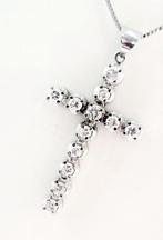 Collier avec pendentif - 18 carats Or blanc -  1.15ct. tw., Bijoux, Sacs & Beauté