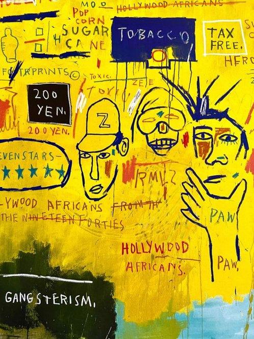 Jean Michel Basquiat (after) - Hollywood Africans (1983) -, Huis en Inrichting, Overige Huis en Inrichting