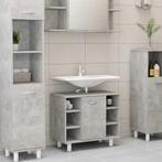 vidaXL Badkamerkast 60x32x53,5 cm bewerkt hout betongrijs, Huis en Inrichting, Badkamer | Badkamermeubels, Verzenden, Nieuw