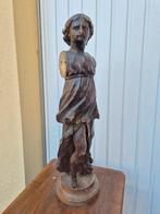 Statue, Ange en bois sculpté XVIIe siècle - 68 cm - Bois