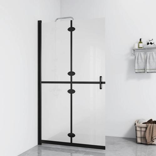 vidaXL Inloopdouchewand inklapbaar 120x190 cm ESG-glas mat, Doe-het-zelf en Bouw, Sanitair, Nieuw, Verzenden