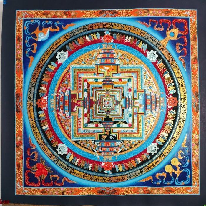 Painting of Tibetan Tradition - Refined Mandala Gold, Maison & Meubles, Maison & Meubles | Autre
