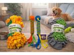 Veiling - 4x hondenspeelgoed snuffelmat & trekspeelgoed, Animaux & Accessoires, Jouets pour chiens