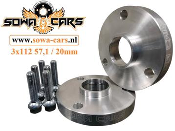 Spacers 20mm Smart Fortwo 3x112 57.1 4x100 60.1, Ophalen of Verzenden