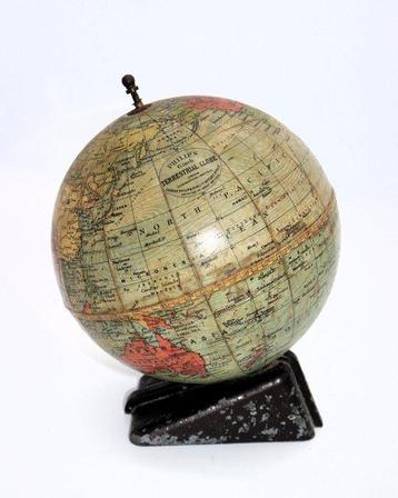 Globe terrestre GLOBO PHILIPS de 15 cm - 1910-1920