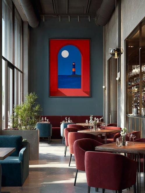 Nelson F. León - El Vigía Nocturno XL- (NO Reserve), Antiek en Kunst, Kunst | Schilderijen | Modern