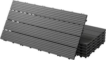 Terrastegels - Vlondertegels - Kunststof - 60x30 cm - 6 stuk beschikbaar voor biedingen