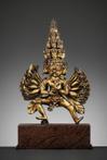 Statue (1) - Bronze doré - A LARGE GILT BRONZE FIGURE OF