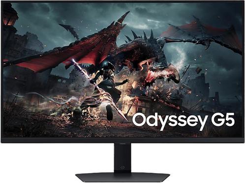 Samsung - QHD Monitor - 32 inch - Zwart, Computers en Software, Monitoren, IPS, In hoogte verstelbaar, 1 tot 2 ms, Nieuw, Verzenden