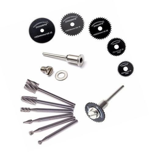 Set mini (dremel) zaagbladen en frezen, Doe-het-zelf en Bouw, Gereedschap | Overige machines, Nieuw, Verzenden