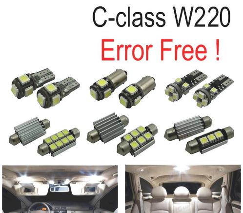 Kit 24 Ampoules Led Intérieur Pour Mercedes Classe S W220 99, Auto-onderdelen, Verlichting, Verzenden