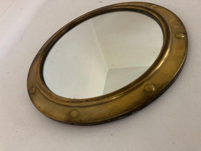 Spiegel - Koper - Glas - Butler spiegel, Antiek en Kunst, Curiosa en Brocante