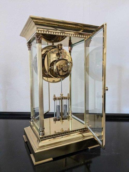 Pendule à balancier - Moderne du milieu de siècle Laiton -, Antiek en Kunst, Antiek | Klokken