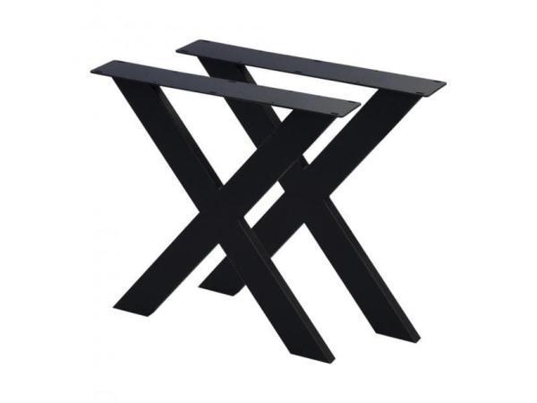 Veiling - Gepoedercoate X poot voor eettafel (2stuks), Huis en Inrichting, Tafels | Eettafels