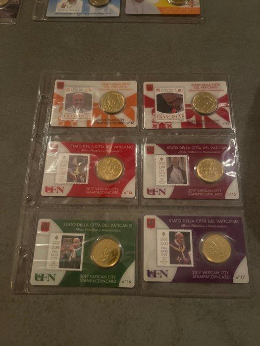 Vaticaan. 50 Cent Various Years (25 stuks) (Zonder, Postzegels en Munten, Munten | Europa | Euromunten