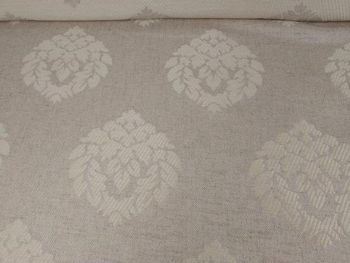 Elegantissimo Jacquard Pure Hennep - Meubelstof  - 400 cm -, Antiek en Kunst, Antiek | Tapijten, Tafelkleden en Textiel