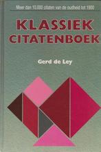 KLASSIEK CITATENBOEK 9789002192715 DE LEY, Boeken, Gelezen, Verzenden, Nederlands, DE LEY
