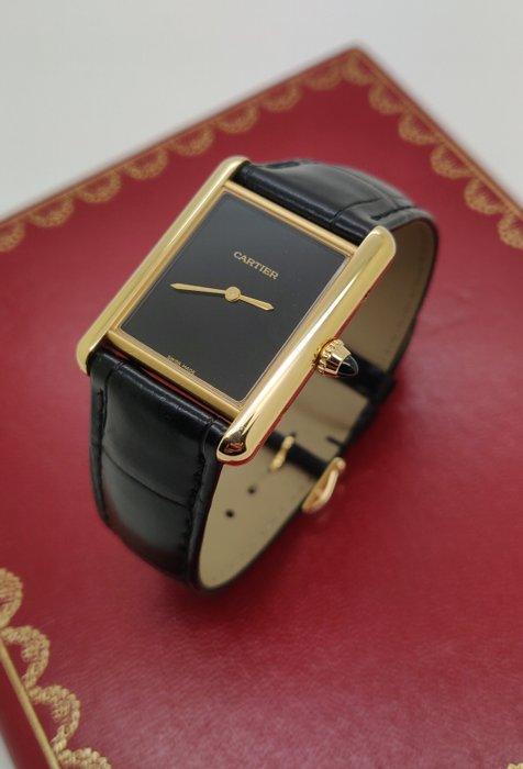 Cartier - 18K Tank Louis Cartier Mechanical - WGTA0091/4369, Handtassen en Accessoires, Horloges | Heren