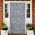 vidaXL Vliegengordijn 118x220 cm chenille zilverkleurig, Doe-het-zelf en Bouw, Deuren en Vliegenramen, Verzenden, Nieuw